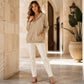 🔥Hot Selling! 60% OFF! ✨ Women's Corduroy Half‑Button Hooded Sweatshirt Retro Corduroy Hooded Sweatshirt for Women – Half-Zip Button Down