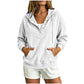 🔥Hot Selling! 60% OFF! ✨ Women's Corduroy Half‑Button Hooded Sweatshirt Retro Corduroy Hooded Sweatshirt for Women – Half-Zip Button Down