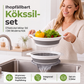 ⏳LAST DAY SALE 60% OFF !! 🥗 3-Piece Collapsible Colander Set with Draining Base – Space-Saving Kitchen Strainers for Fruits, Pasta & Vegetables