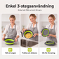 ⏳LAST DAY SALE 60% OFF !! 🥗 3-Piece Collapsible Colander Set with Draining Base – Space-Saving Kitchen Strainers for Fruits, Pasta & Vegetables