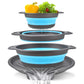 ⏳LAST DAY SALE 60% OFF !! 🥗 3-Piece Collapsible Colander Set with Draining Base – Space-Saving Kitchen Strainers for Fruits, Pasta & Vegetables