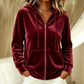 🎉This Week's Special Sales - 60% OFF🍁Women's Velvet Zip-Up Hooded Sweatshirt