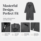 ⌛Limited-Time 60% OFF  🧥 Women's Hooded Mid‑Length Jacket, Double Zipper Casual Long Coat With Pockets