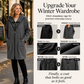⌛Limited-Time 60% OFF  🧥 Women's Hooded Mid‑Length Jacket, Double Zipper Casual Long Coat With Pockets