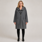 ⌛Limited-Time 60% OFF  🧥 Women's Hooded Mid‑Length Jacket, Double Zipper Casual Long Coat With Pockets