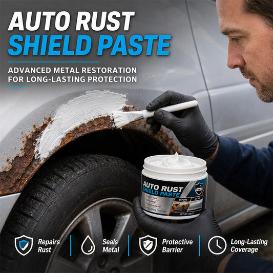⏳ LAST DAY SALE 50% OFF !! 📢 Auto Rust Shield Paste, Repair Rust At Home In Minutes with Free Brush