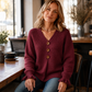 🍂 This Week's Special Sales - 60% OFF✨👚 Women’s V-Neck Knit Jumper – Flattering, Cosy & Effortlessly Chic