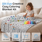 🎉This Week's Special Sales - 60% OFF✨Creative Cozy Coloring Blanket Kit | Washable Colouring Throw With Markers