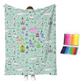 🎉This Week's Special Sales - 60% OFF✨Creative Cozy Coloring Blanket Kit | Washable Colouring Throw With Markers