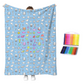 🎉This Week's Special Sales - 60% OFF✨Creative Cozy Coloring Blanket Kit | Washable Colouring Throw With Markers