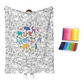🎉This Week's Special Sales - 60% OFF✨Creative Cozy Coloring Blanket Kit | Washable Colouring Throw With Markers