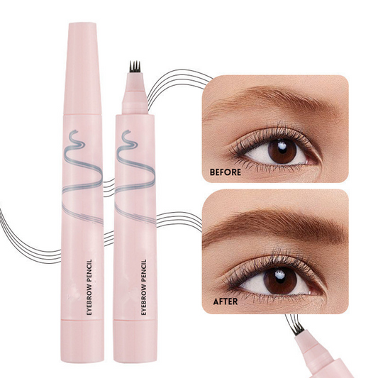 💥Limited-Time Buy 1 Get 1 Free 🎁 Waterproof Four-Prong Eyebrow Pencil Long Lasting Natural Hair-Like Brow Pen