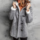🎉This Week's Special Sales 60% OFF 🧥 Women’s Hooded Suede Duffle Coat, Warm Plush Fleece Lined Winter Jacket