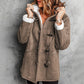 🎉This Week's Special Sales 60% OFF 🧥 Women’s Hooded Suede Duffle Coat, Warm Plush Fleece Lined Winter Jacket