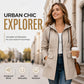 🎊This Week's Special Sales 60% OFF 🧥 Women’s Water‑Resistant Hooded Rain Jacket, Drawstring Waist Lightweight Windproof Outdoor Coat