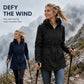 🎊This Week's Special Sales 60% OFF 🧥 Women’s Water‑Resistant Hooded Rain Jacket, Drawstring Waist Lightweight Windproof Outdoor Coat