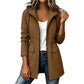 🎊This Week's Special Sales 60% OFF 🧥 Women’s Water‑Resistant Hooded Rain Jacket, Drawstring Waist Lightweight Windproof Outdoor Coat