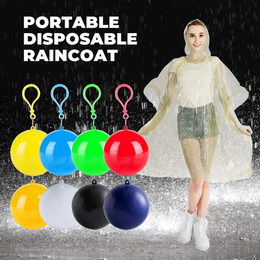 ⏳Limited-Time Buy 1 Get 1 Free 🌧️ Mini Pocket Disposable Raincoat with Portable Keychain