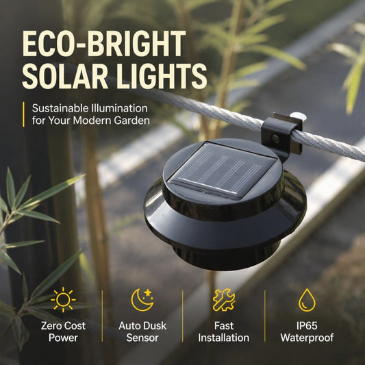 ⏳LIMITED-TIME 50% OFF! 💡Eco-Bright Solar Gutter Lights, IP65 Waterproof Solar Powered Outdoor LED Lights, Dusk to Dawn Auto Sensor, Easy Install for Garden Fence Pathway Wall 🏡✨