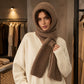 ❄️ Early Winter Hot Sale 60% OFF🧣 Women's Integrated Plush Knitted Hooded Scarf