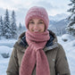 ❄️ Early Winter Hot Sale 60% OFF🧣 Women's Integrated Plush Knitted Hooded Scarf
