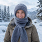 ❄️ Early Winter Hot Sale 60% OFF🧣 Women's Integrated Plush Knitted Hooded Scarf