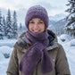 ❄️ Early Winter Hot Sale 60% OFF🧣 Women's Integrated Plush Knitted Hooded Scarf