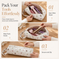 🎁Halloween Hot Sale 50% OFF🎃Quilted Portable Hair Tool Travel Organizer Bag with Handle | Padded Storage for Curling Wand, Straightener & Hair Dryer👝