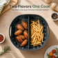 ⏳ LAST DAY SALE 60% OFF !! 📢 Reusable Divided Silicone Air Fryer Liner, Dual‑Compartment Non‑Stick Baking Tray🥘