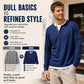 🎉 This Week's Special Sales - 60% OFF ✨ Men's Waffle Knit Henley Shirt Fake Two-Piece | Effortless Casual Style For Men