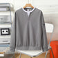 🎉 This Week's Special Sales - 60% OFF ✨ Men's Waffle Knit Henley Shirt Fake Two-Piece | Effortless Casual Style For Men