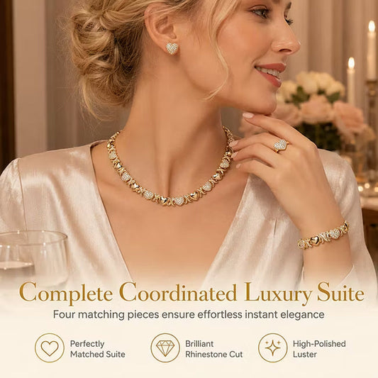 🎁🎄 Early Christmas Hot Sale 60% OFF 📿Classic Heart Shape Jewelry 4-Piece Set