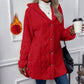 🎉 This Week's Special Sales - 60% OFF ✨ Women's Hooded Plush Fleece Button Jacket