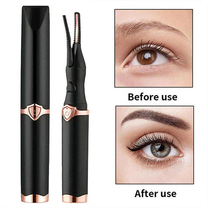⏳LAST DAY SALE 60% OFF !!📢 Heated Eyelash Curler, Long-Lasting Natural Curling Effect, Quick & Safe Styling Tool