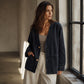 🎉This Week's Special Sales 50% OFF💖Women's Casual V-Neck Denim Cardigan, Loose Long Sleeve Open Front Jean Jacket With Button & Pockets, Versatile Daily Outerwear