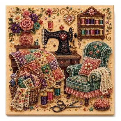 💎 Early Christmas Hot Sale 50% OFF🖼️ 3D Diamond Art Painting Kit for Adults, Full Drill DIY Gem Art Craft Set, Beginner Friendly Home Wall Decor Gift 🌿