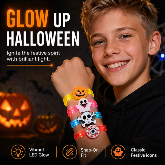 🎃 Halloween Sale 50% OFF🔥 Kids LED Halloween Glow Bracelet
