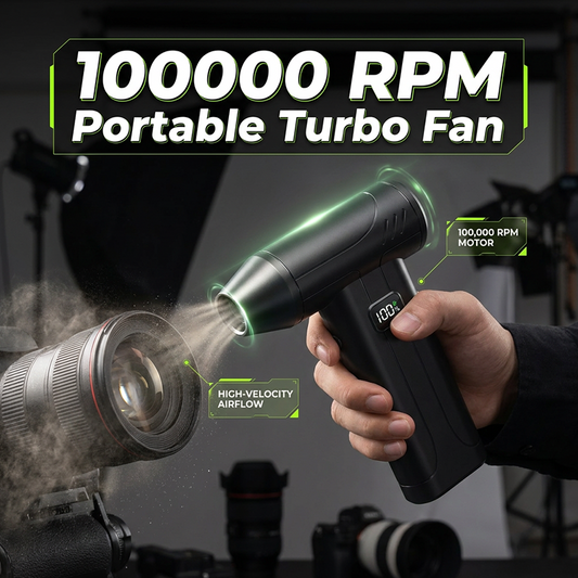 🚗LAST DAY SALE 60% OFF⚡💕100000 RPM Portable Turbo Air Duster & Blower | Rechargeable Cordless Cleaner for Keyboard, PC & Car