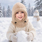 🖤Black Friday Hot Sale 50% OFF♟️Kids Fleece Balaclava Hat, Windproof Thermal One Piece Hood Scarf, Adjustable Drawstring Full Face Neck Warmer for Boys Girls, Winter Outdoor Ski Cycling Hat