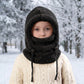 🖤Black Friday Hot Sale 50% OFF♟️Kids Fleece Balaclava Hat, Windproof Thermal One Piece Hood Scarf, Adjustable Drawstring Full Face Neck Warmer for Boys Girls, Winter Outdoor Ski Cycling Hat