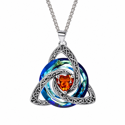 ⏳LAST DAY SALE 60% OFF !! 🌀Women's Celtic Knot Birthstone Pendant Necklace📿