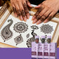 ⏳LAST DAY SALE 60% OFF !!📢Complete 3-Color Henna Tattoo Kit
