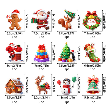🖤Black Friday Hot Sale 50% OFF♟️🎄LED Christmas Light-Up Wall Decals – Easy Peel & Stick, Bright Festive Glow for Walls and Windows🎅💡