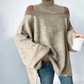 🍂Autumn Hot Sale 60% OFF🔥Women’s Fashion High Neck Off-Shoulder Knit Sweater