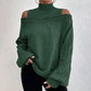 🍂Autumn Hot Sale 60% OFF🔥Women’s Fashion High Neck Off-Shoulder Knit Sweater