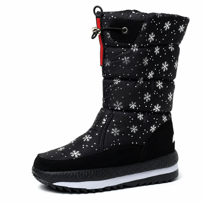 🎉This Week's Special Sales - 60% OFF✨Women's High‑Top Winter Snow Boots, Waterproof Non‑Slip Tall Boots with Thick Plush Lining & Thick Sole for Outdoor Snowy Days👢