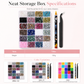 🎁Halloween Hot Sale 50% OFF🎃24‑Grid Nail Art Rhinestone Set, Mixed Color Flat‑Back Crystals Gems for DIY Manicure & Nail Decorations