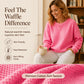 🎉This Week's Special Sales - 53% OFF✨Women's Waffle Knit Loose‑Fit Sweatshirt | Casual Long‑Sleeve Pullover Top👚