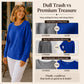 🎉This Week's Special Sales - 53% OFF✨Women's Waffle Knit Loose‑Fit Sweatshirt | Casual Long‑Sleeve Pullover Top👚