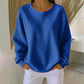 🎉This Week's Special Sales - 53% OFF✨Women's Waffle Knit Loose‑Fit Sweatshirt | Casual Long‑Sleeve Pullover Top👚